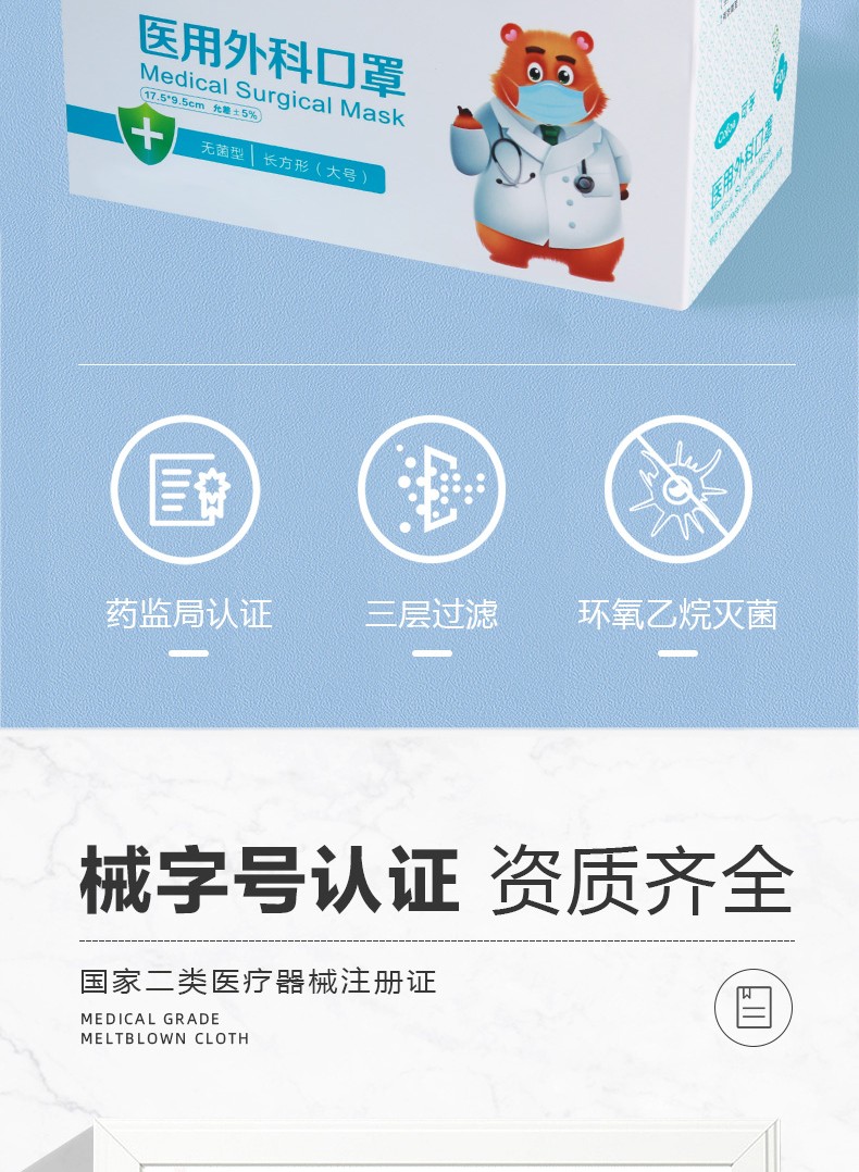 可孚一次性外科醫用口罩圖片2