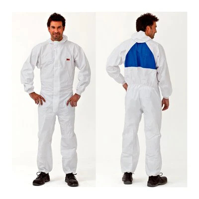 3M50198白色戴帽連體防護服圖片1