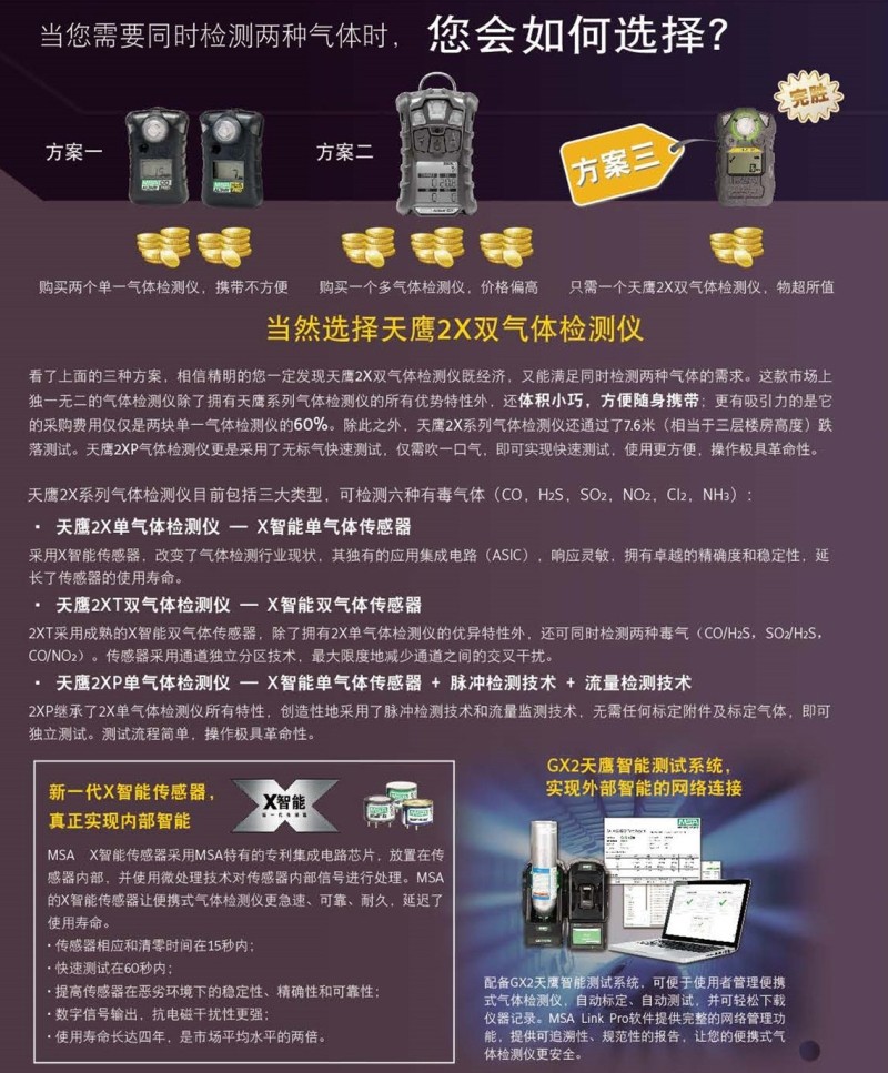 梅思安10196221（國產版）天鷹2XT雙氣體檢測儀圖片8