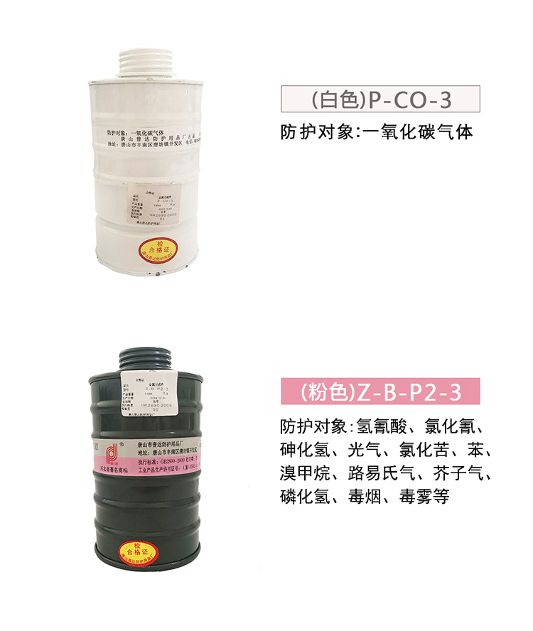 普達(dá)P-E-3 7號(hào)濾毒罐圖2
