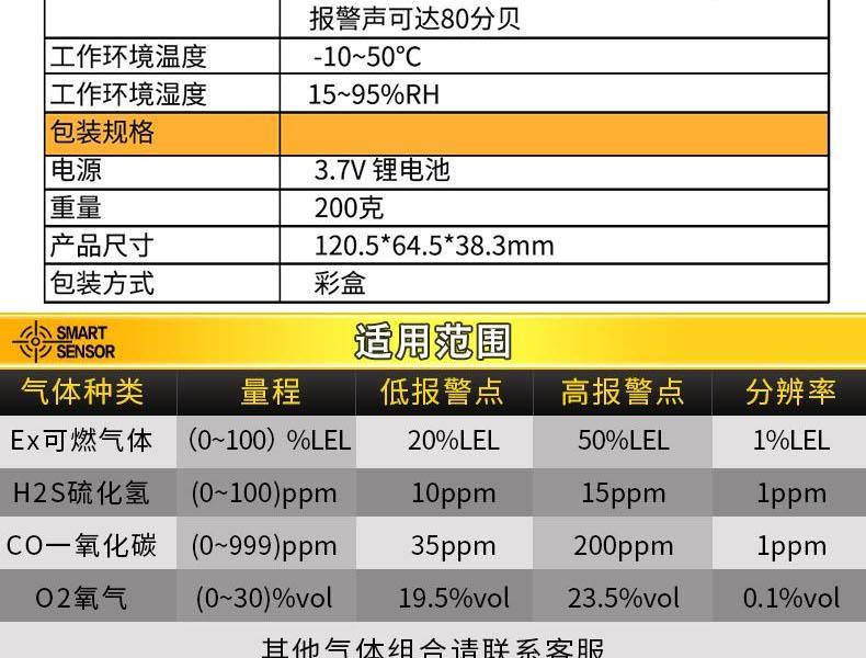 希瑪AS8900四合一氣體檢測(cè)儀圖13