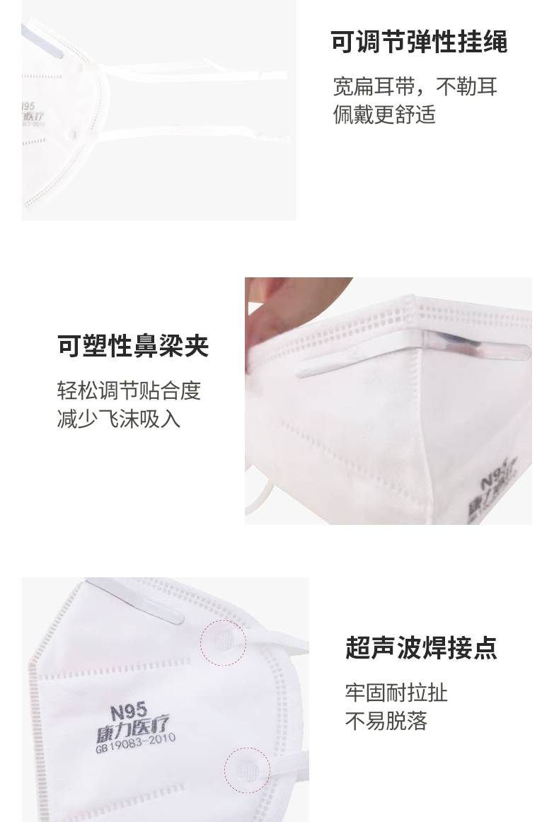 康力醫療貝蕾醫用防護口罩圖片2