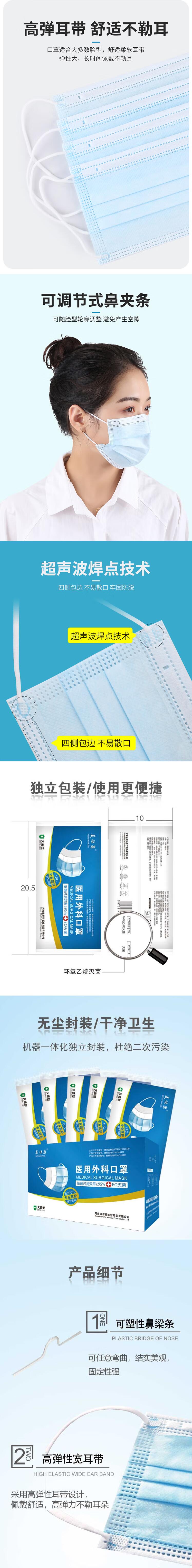 美仕康滅菌級獨立包裝醫用外科口罩圖片2