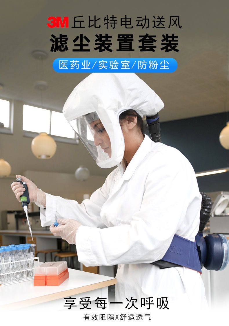 3M丘比特電動送風(fēng)呼吸器套裝圖片1