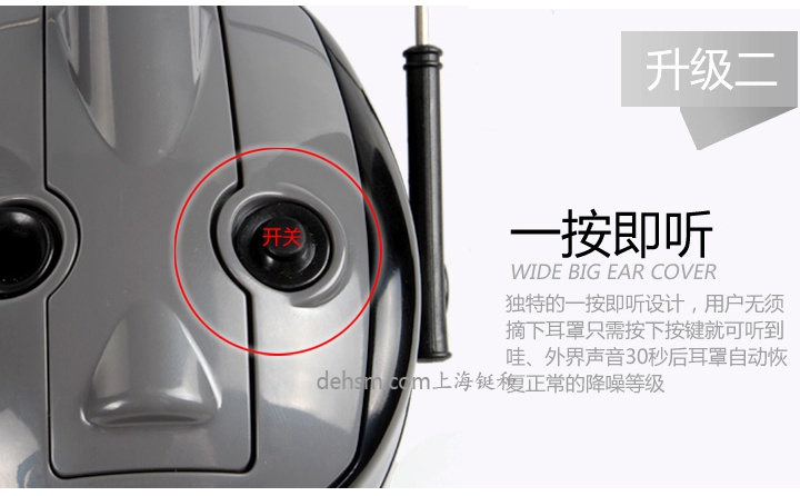3M H7A-PTL頭戴式隔音耳罩一按即聽，無需摘下耳罩
